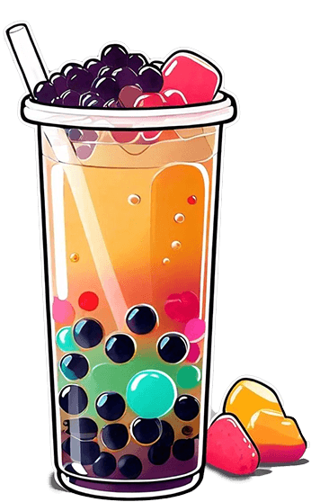 bubble tea logo